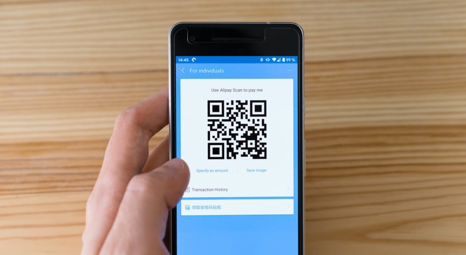 QR code on mobile device to manage criticalasaset assets